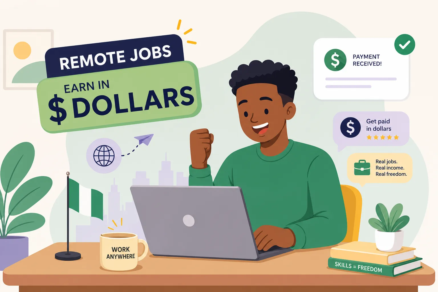 Best dollar-paying remote jobs for Nigerians in 2026